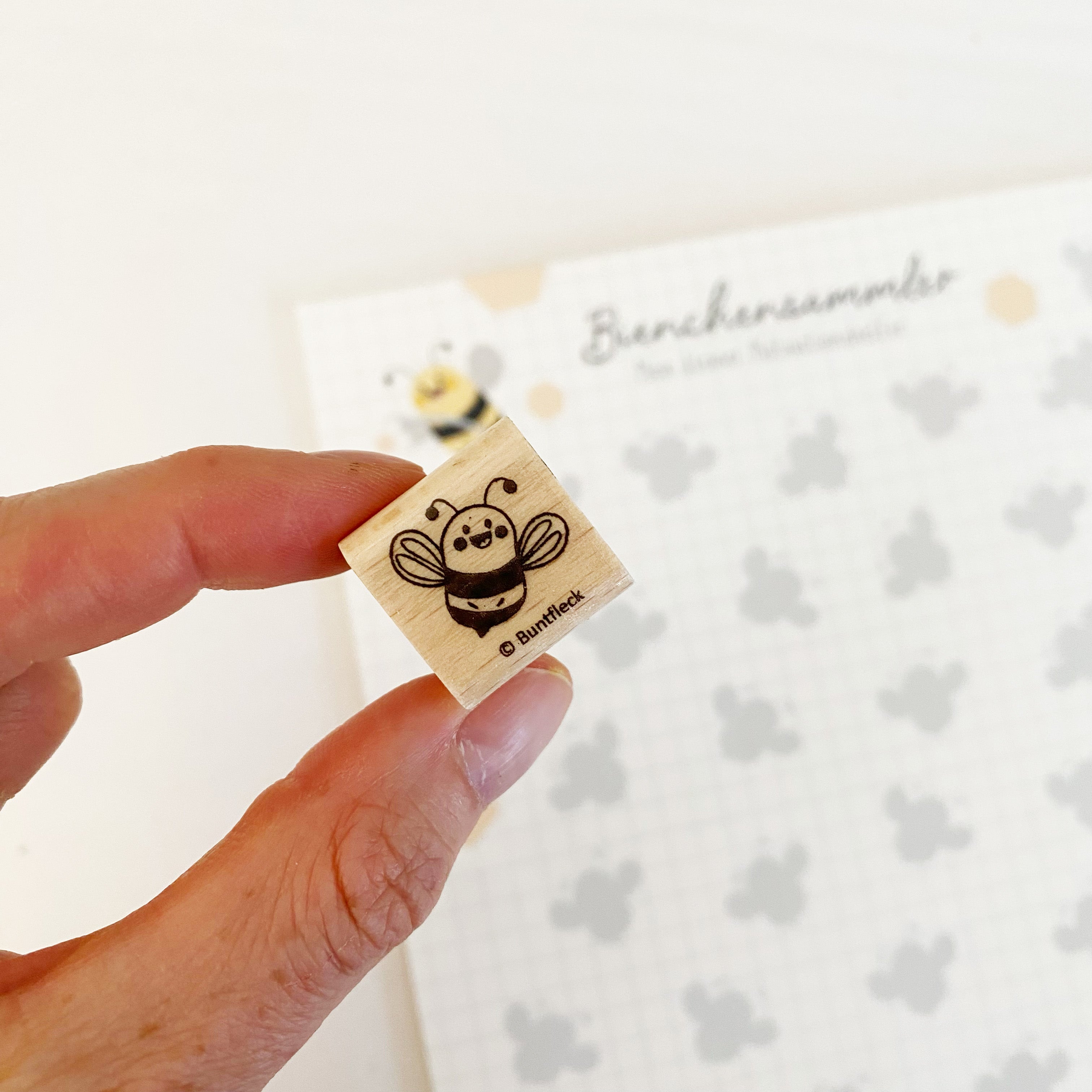 Bienchensammler Block mit Stempel - Countdown / Motivationstafel / Belohnungstafel/Motivationshelfer